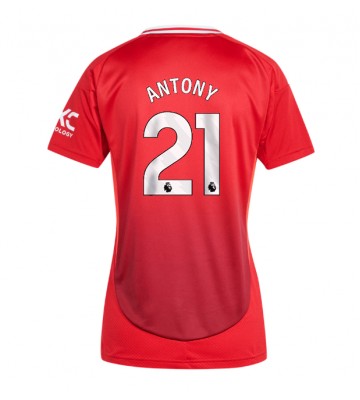 Manchester United Antony #21 Hemmatröja Dam 2024-25 Kortärmad